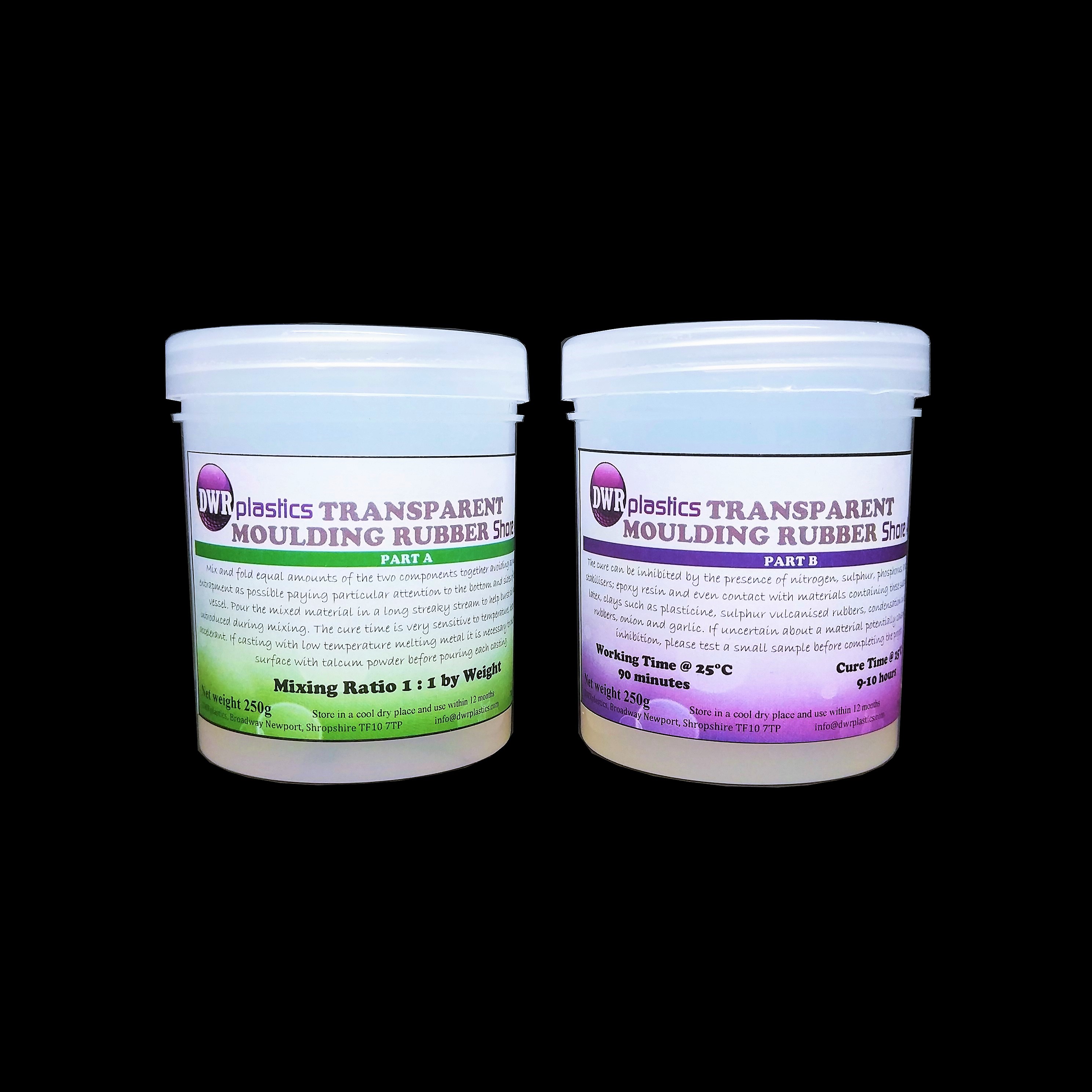 Transparent Silicone Moulding Rubber 250g Kit